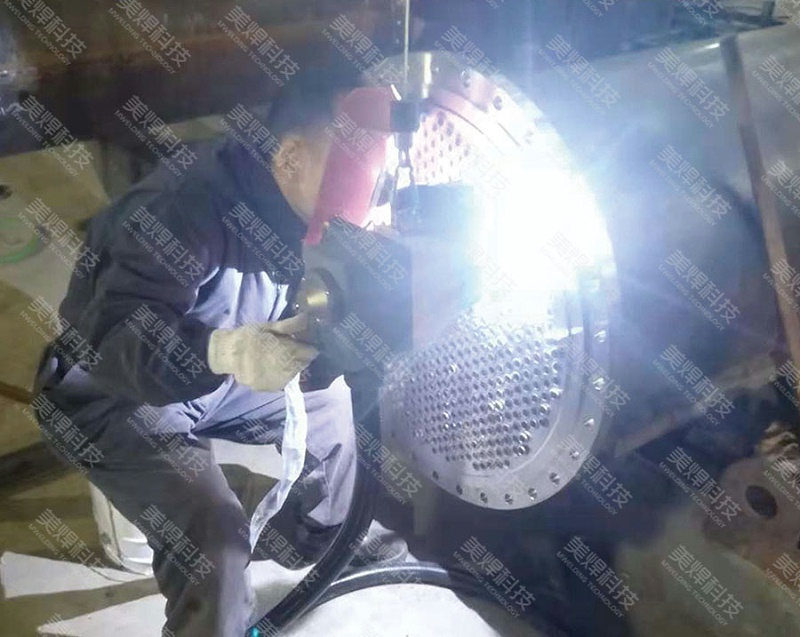 全位置管板溶接装置 管板溶接機 江蘇省熱交換器業界プロジェクトに応用(図1)