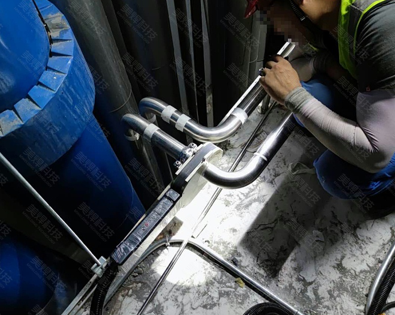 密閉式管管溶接装置 浙江省杭州製薬業界配管設置プロジェクトに応用(図1)