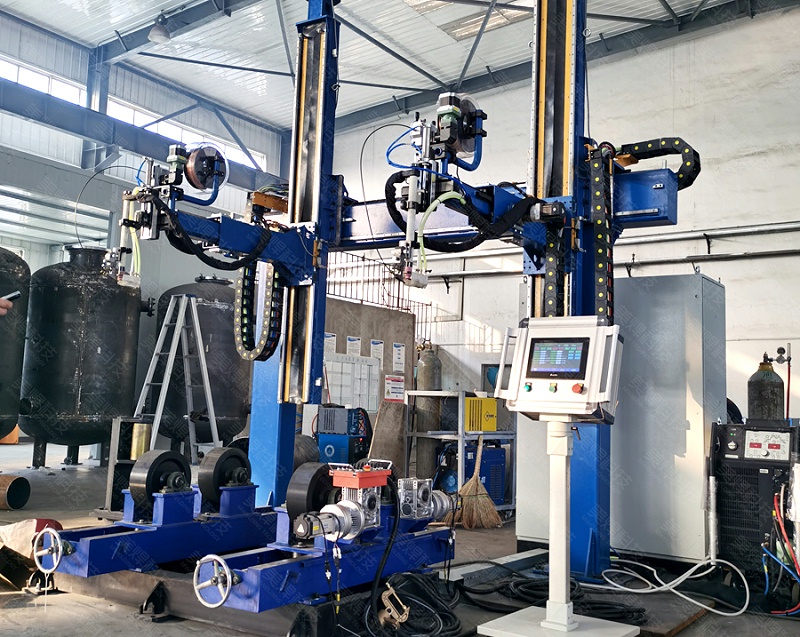 美焊MWDZシリーズ辺梁式縦環一体型溶接機 吉林省エネルギー化学業界プロジェクトに応用(図1)